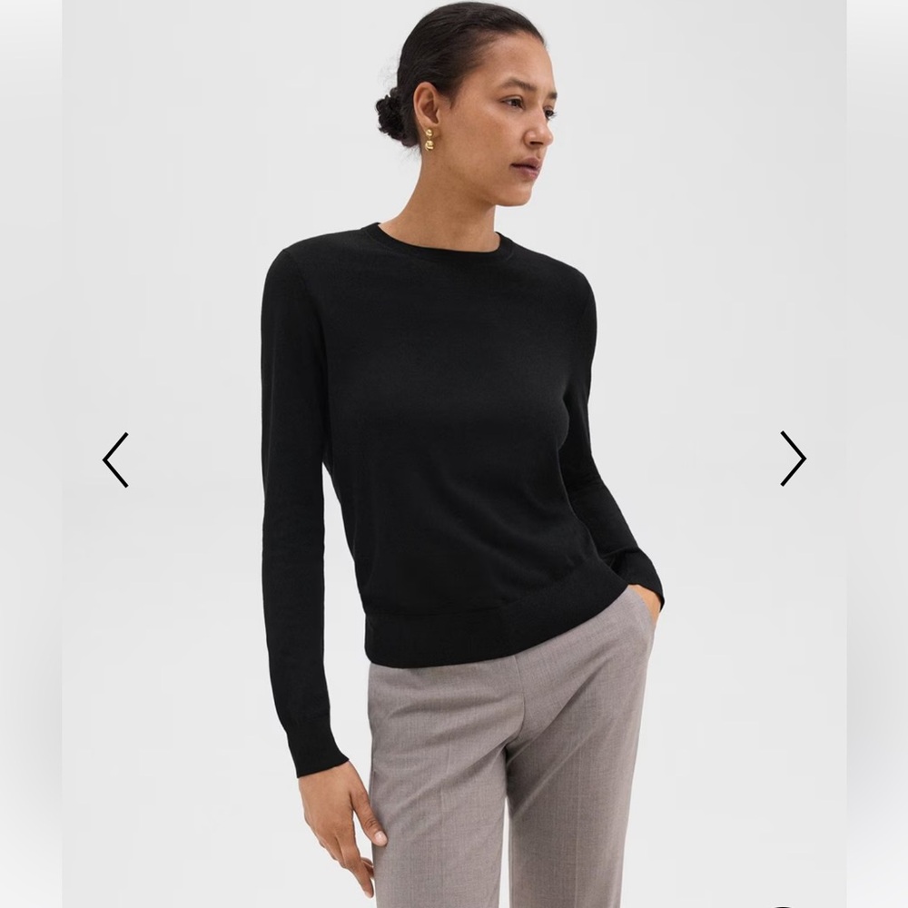 Theory Black Long Sleeve Sweater